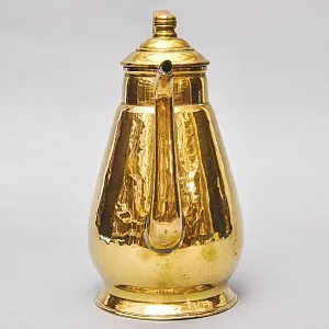 Винтажный Латунный Кофейник - Чайник - Кувшин, Франция середина ХХ века.