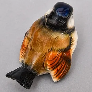 Коллекционная Фарфоровая статуэтка «Птица - Воробей», Goebel Германия -1972 год.