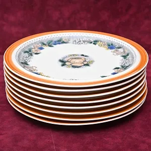 Набор подстановочных тарелок - 8 штук «Бургундия», Фарфор Goebel Германия, 1972 - 1979 годы.