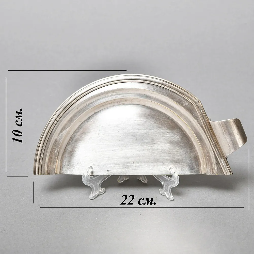 Старинный Совок и скребок для уборки крошек со стола, Металл, Silverplated, SHEFFIELD Англия. 