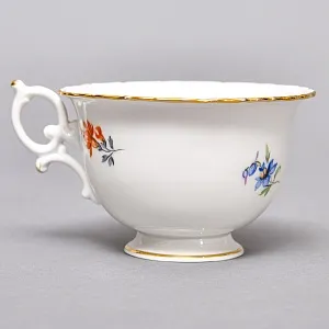 Фарфоровый Чайный Сервиз на 6-ть персон «Мейсенский букет», MEISSEN Германия, 1924 - 1934 годы.