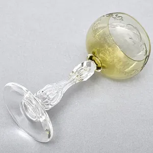 Антикварный Набор бокалов для Вина 6 шт. «MICADO CARAMEL», Saint Louis. Франция, начало ХХ века.