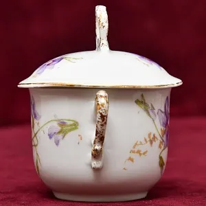 Антикварный Порционный Набор Соусников на Подносе, Фарфор Limoges Франция, начало ХХ века.