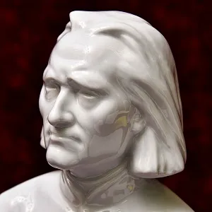 Коллекционный Фарфоровый Бюст - Статуэтка «Композитор Ференц ЛИСТ - LISZT» HEREND Венгрия.
