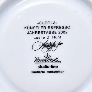 Коллекционная Авторская Кофейная Пара из коллекции «Cupola», Фарфор Rosenthal Германия, 2002 год.