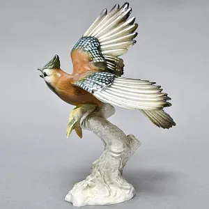Коллекционная Фарфоровая статуэтка «Птица. Взлетающая Сойка», Hutschenreuther Германия.