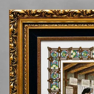 Редкость! Фарфоровая Картина - Пласт «ПЕЧАТНИК», DÉCORS DE PARIS Франция, вторая половина ХХ века.
