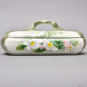 Фаянсовый Набор для Умывания «Яблоневый цвет», K&G Luneville Франция, 1900 - 1920 годы.