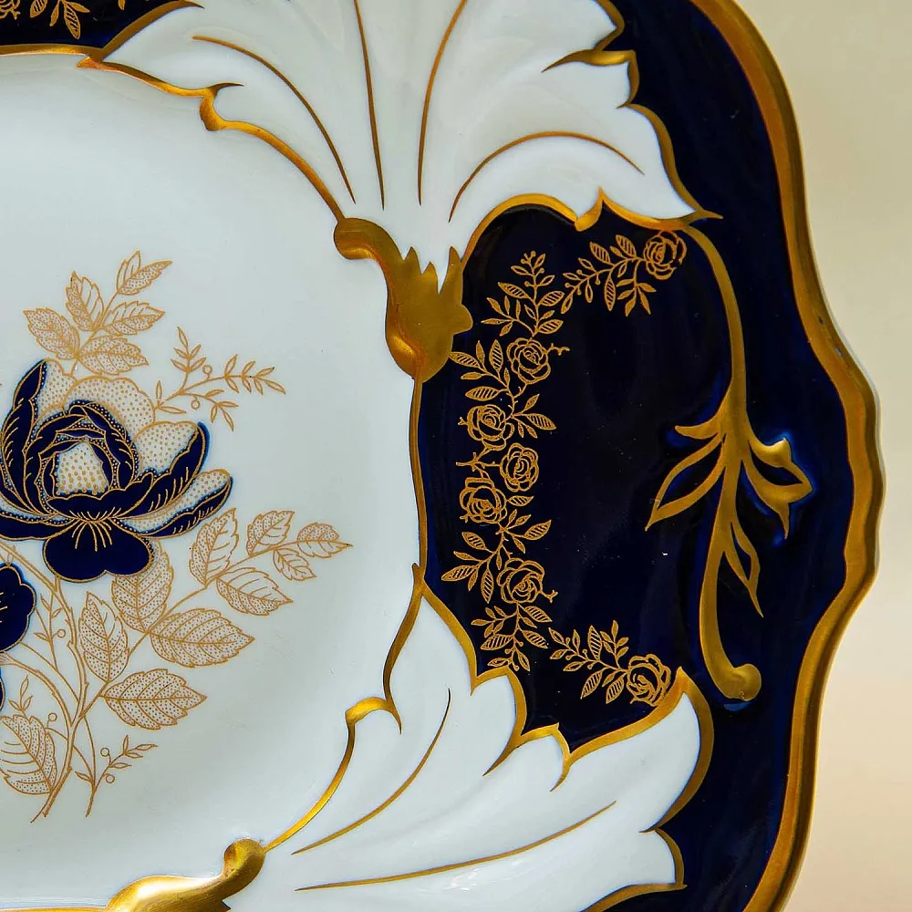 Коллекционное Сервировочное Блюдо - Тарелка «Кленовый лист», Фарфор WEIMAR Германия.