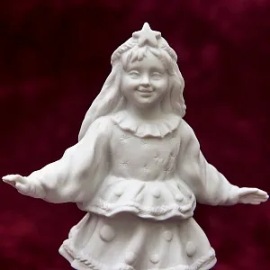 Коллекционная Авторская Статуэтка «Ёлочка» из серии «Детский Утренник», фарфор ИФЗ, Россия.