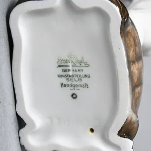 Антикварная Фарфоровая статуэтка «Девочка на черепахе», ROSENTHAL Германия, середина ХХ века.