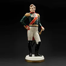 Коллекционная Авторская Статуэтка «Генералы Отечественной Войны 1812 года - Ермолов А.П.», фарфор, Россия. 