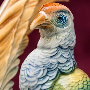 Фарфоровая статуэтка «Пара Птиц - Золотой Фазан», Карл Энс / Karl Ens,  Германия, 50-е гг.