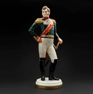 Коллекционная Авторская Статуэтка «Генералы Отечественной Войны 1812 года - Ермолов А.П.», фарфор, Россия. 