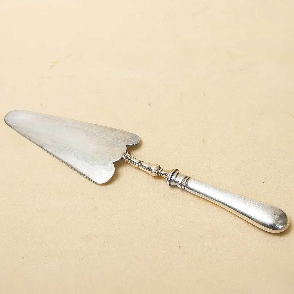 Сервировка Стола - Винтажная Лопатка для подачи, Металл Silverplate, Франция 50 гг.
