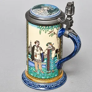Коллекционная Пивная Кружка «Лель и Снегурочка», Фарфор, Villeroy&Boch Германия. 