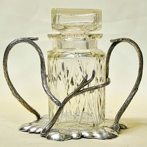 Винтажная Хрустальная Емкость - Банка с крышкой, Walker&Hall. Англия, SHEFFIELD.