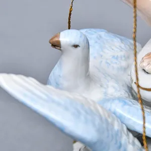 Редкая Фарфоровая Статуэтка «Путти - ПОЧТАЛЬОН», Scheibe - Alsbach, Германия середина ХХ века.