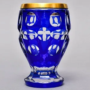 Миниатюрная Коллекционная Ваза - Кубок, Хрусталь ERNST WITTIG, Германия середина ХХ века.