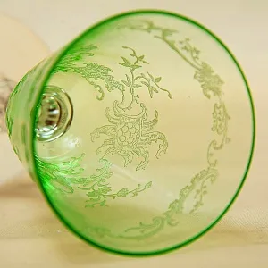 Антикварный Набор - Хрустальные Бокалы для вина «MICADO», Saint Louis. Франция, начало ХХ века.