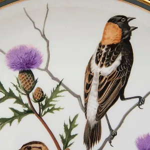 Коллекционная Тарелка - Блюдо «Боболинк или Рисовая Птица» Фарфор, WEDGWOOD Англия 1977 год.
