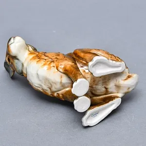 Коллекционная Фарфоровая статуэтка «ЗАЯЦ - РУСАК», Goebel Германия, конец ХХ века.