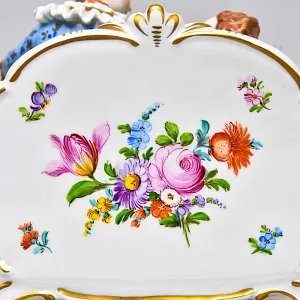 Коллекционная Фарфоровая статуэтка «Признание в любви», SP Dresden Германия.