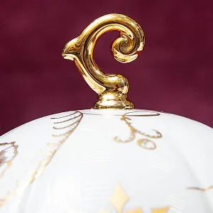 Фарфоровая Шкатулка «Рождественская Звезда», Villeroy&Boch Германия, конец ХХ века.