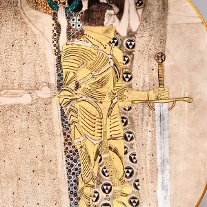 Коллекционная Тарелка «Шедевры Густава Климта. Жажда счастья», Фарфор Lilien Porzellan Австрия, 1991 год. 