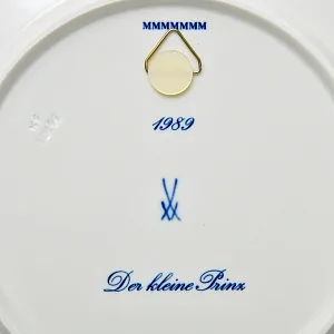 Коллекционная Фарфоровая Тарелка - Блюдо «Сказка. Маленький Принц», MEISSEN Германия - 1989 год.