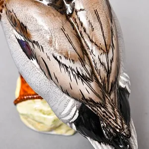 Коллекционная Фарфоровая статуэтка «Утка - Селезень», Испания, 50-70 годы ХХ века. 