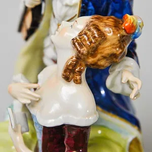 Коллекционная Фарфоровая Статуэтка «Музыкальный Дуэт», Unterweissbach 1958 - 1976 годы.