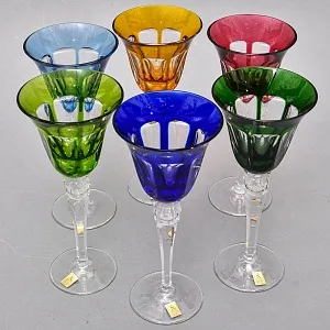 Редкость! Набор Хрустальных Бокалов для вина серия «Quelle», Limited Edition NACHTMANN Германия, конец ХХ века.