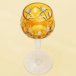 Хрустальный Бокал для вина серия «Der Bernstein», Lauzrits, Германия, 60гг.