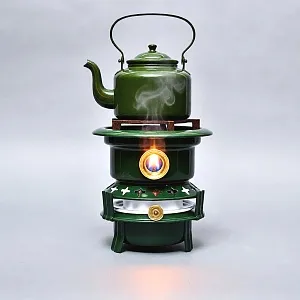 Старинная Керосиновая Горелка - Плитка - Керогаз с Чайником, GEORG HALLER Германия -40 гг.