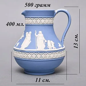 Кувшинчик - Молочник - Сливочник «Голубой Антик», фарфор ВЕДЖВУД / WEDGWOOD, Англия.
