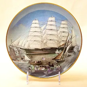 Коллекционная Тарелка «Парусные Корабли - Great Republic» Фарфор США, The FRANKLIN MINT -1981 год.