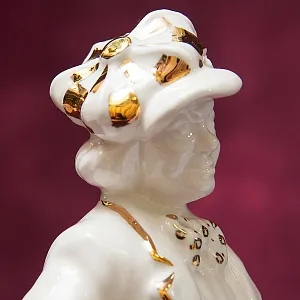 Авторская Коллекционная Фарфоровая Статуэтка Клоун - «Олег Попов» Россия.