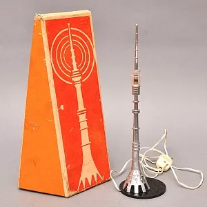 Электрический Настольный Сувенир - Ночник «Останкинская телебашня» СССР - 1980 год.