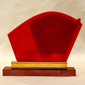 Настольное Агитационное Панно - Барельеф - Знак «50 лет ВЛКСМ» СССР - 1968 год.