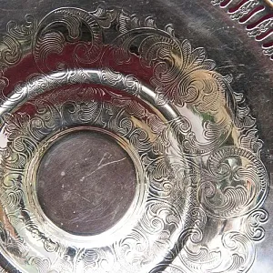 Металлическое Блюдо - Сухарница - Конфетница - Фруктовница, Silverplate, SHEFFIELD Англия, 70 гг.