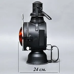 Редкость! Большой Железнодорожный Керосиновый Сигнальный Фонарь, Германия -1974 год.