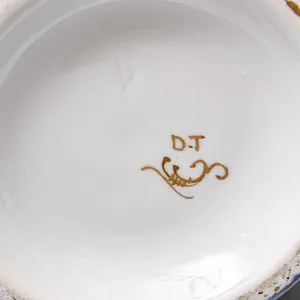 Антикварный Заварочный Чайник на подставке «Цветочная гирлянда», Франция - первая половина ХХ века.