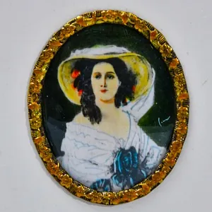 Декоративная Пара - Картина - Панно - Медальон «Дама и Офицер», Германия. 