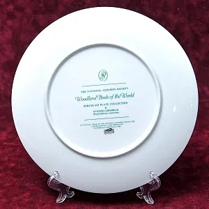 Коллекционная Тарелка - Блюдо «Вечерний Американский Дубонос» Фарфор, Franklin Porcelain США -1980 год.