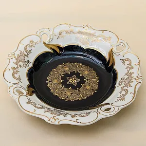 Коллекционное Сервировочное Блюдо Тарелка «Солнечный Ветер» Фарфор WEIMAR Германия -1949 год.