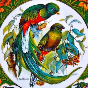 Редкость! Коллекционная Тарелка «Райская птица» Фарфор, Hause Schirnding, Германия - 1994 год.