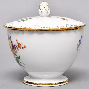 Фарфоровый Чайный Сервиз на 6-ть персон «Мейсенский букет», MEISSEN Германия, 1924 - 1934 годы.