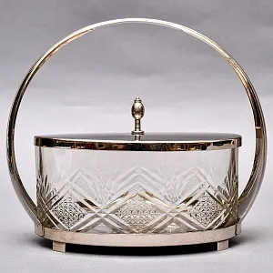 Вазочка - Корзинка - Конфетница - Бисквитница, SHEFFIELD Англия Silverplate, 60 -е годы ХХ века. 