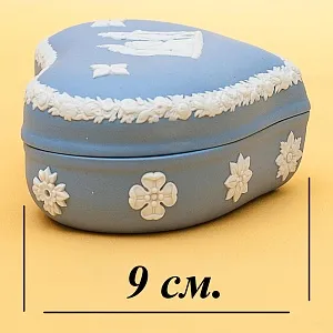 Шкатулка - Бонбоньерка «Атлантида» фарфор ВЕДЖВУД, WEDGWOOD, Англия -1977 год.